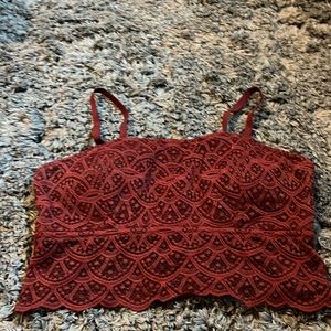 Maroon bralette